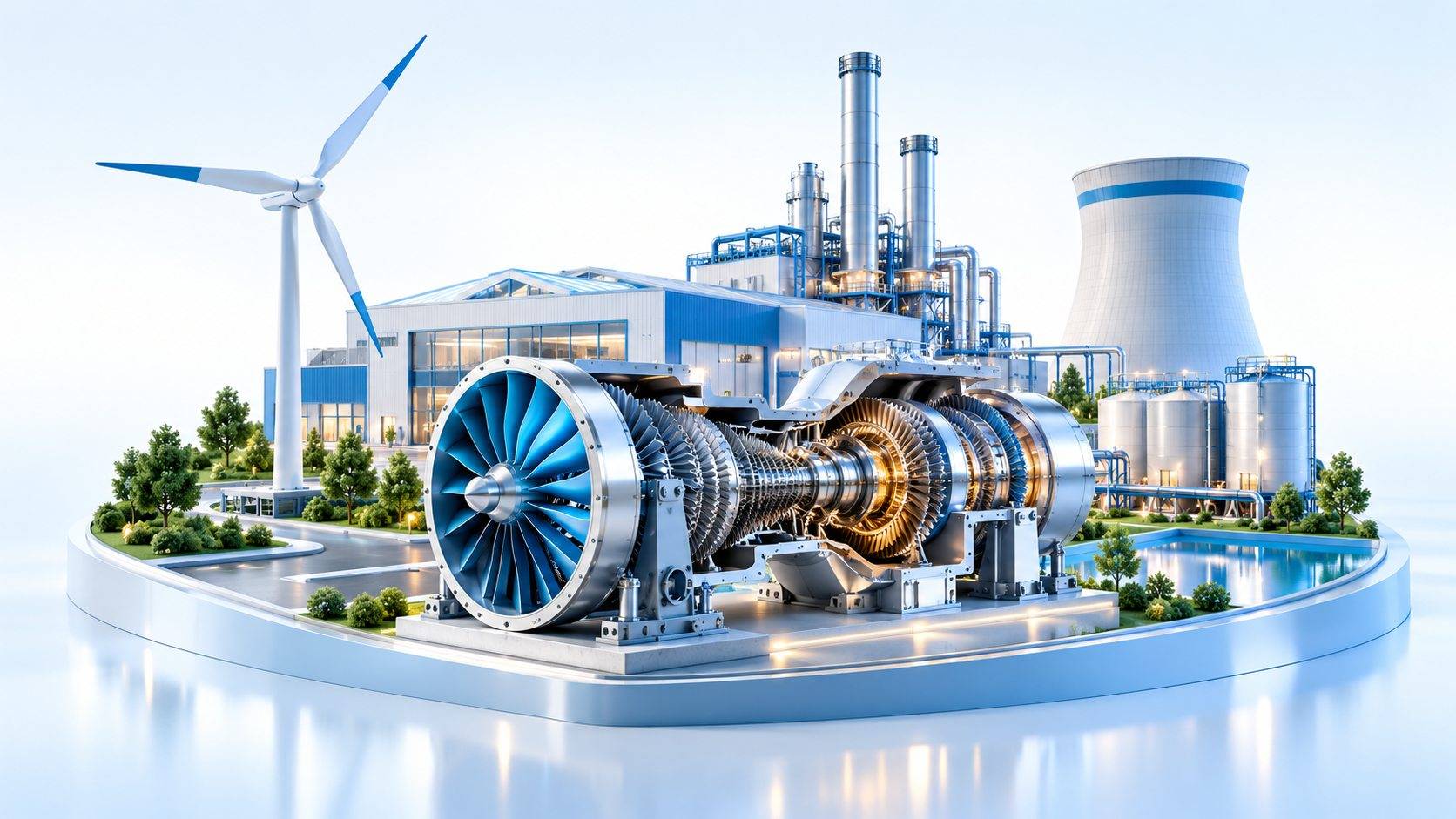 Illustration conceptuelle dédiée à Industrie & énergie