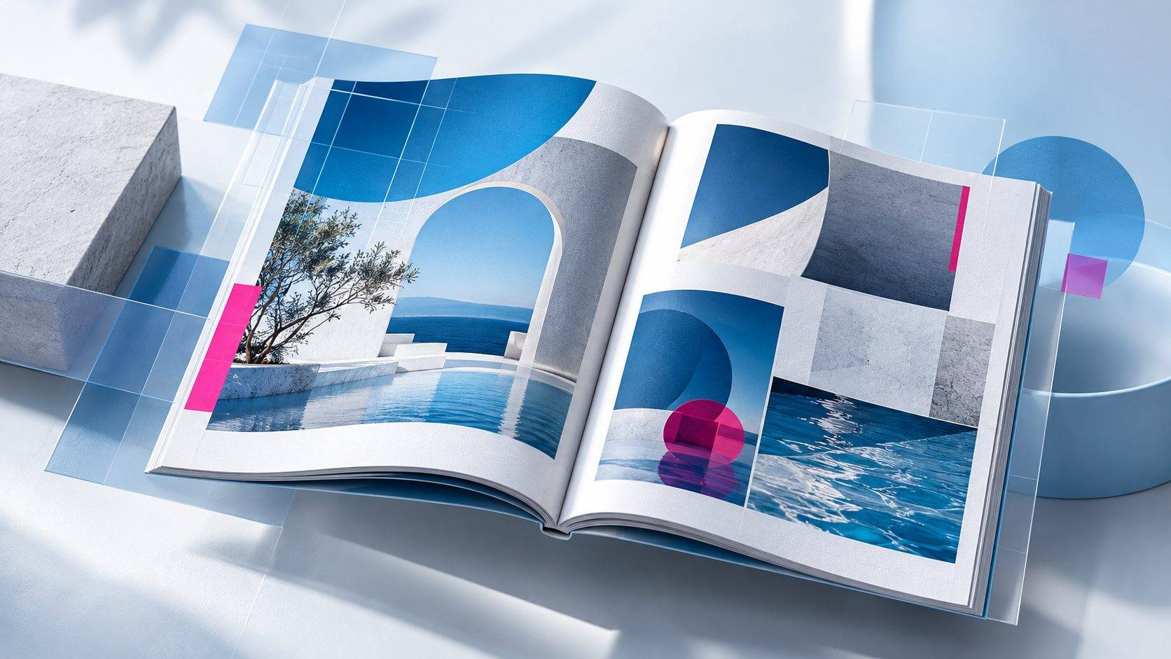 Illustration conceptuelle d&eacute;di&eacute;e &agrave; InDesign