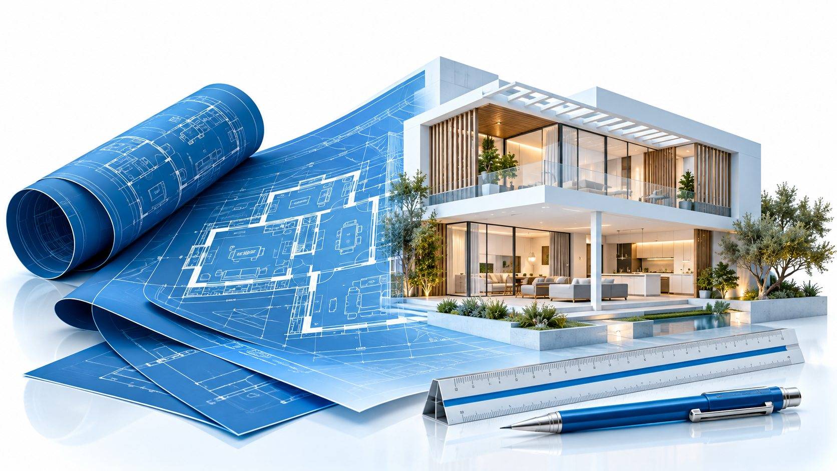 Illustration conceptuelle dédiée à AutoCAD 2D & Revit